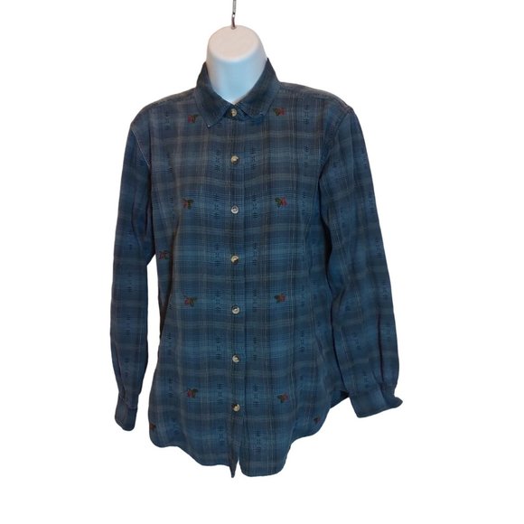 Donnkenny Tops - Women's Donnkenny Long Sleeve Button Up Blouse RN31691 Sz. M